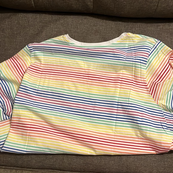 Lands' End Striped Cotton Tee - Picture 5 of 6